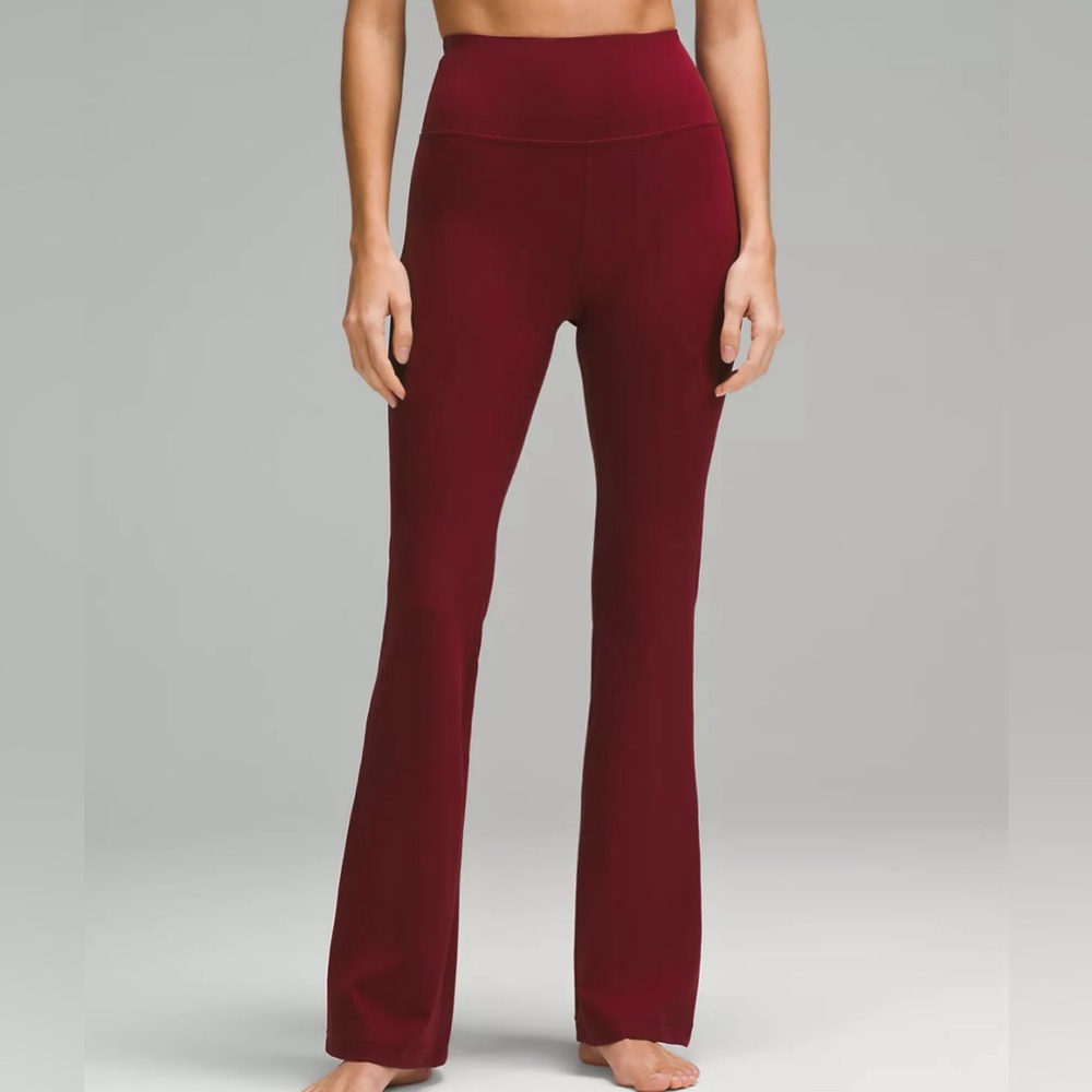 NWT Lululemon Groove Pant  SHR Flare *Nulu Color: RDMR Red Merlot Sz. 6